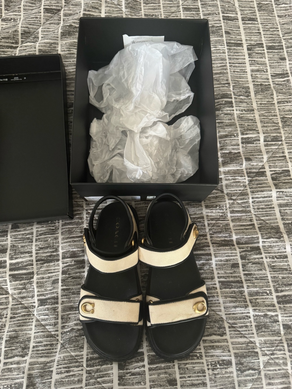 Coach Brynn Canvas Sandals
